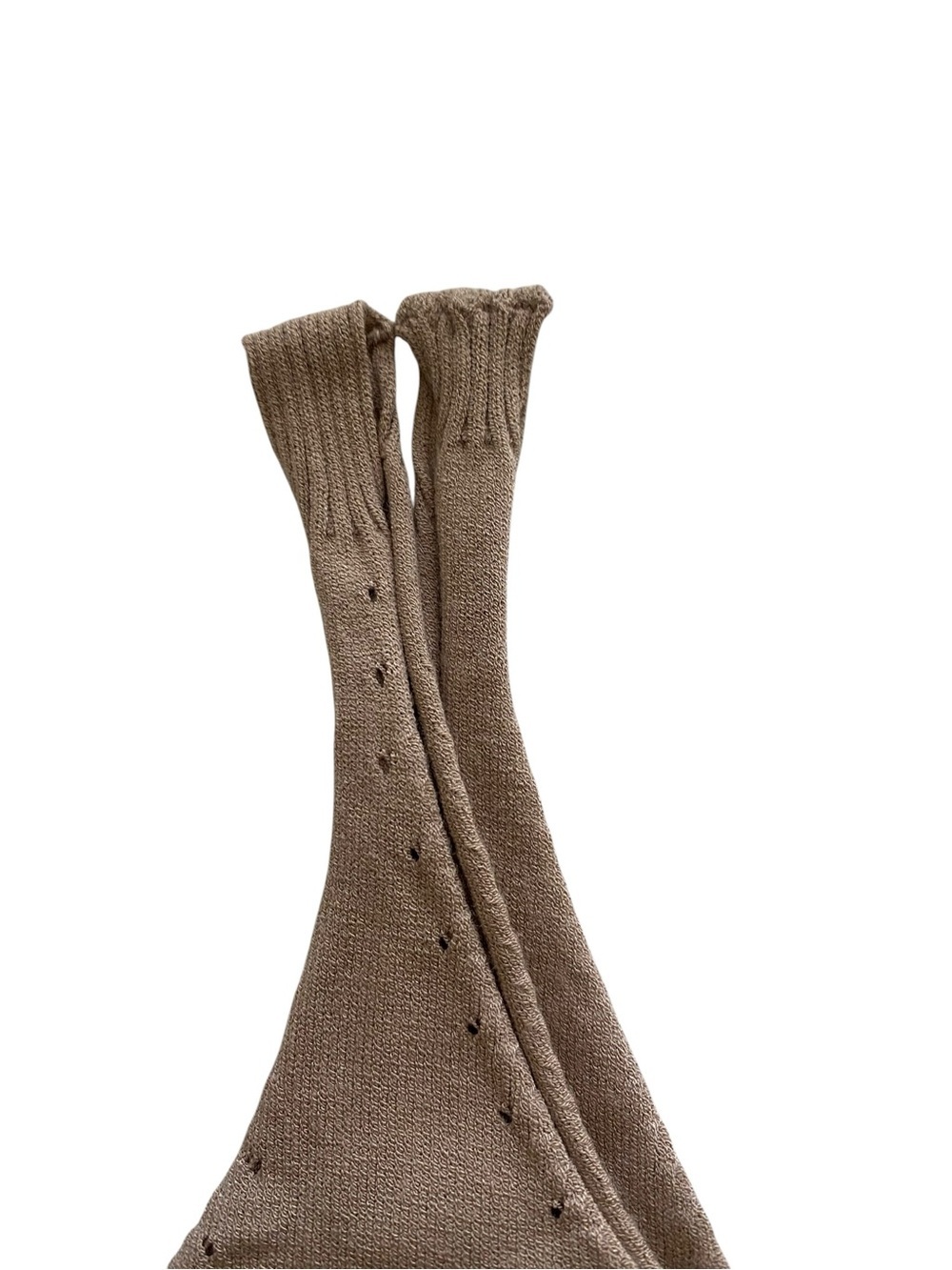 Fendi Taupe Knit V‑Neck Tank Top - Picture 6 of 7